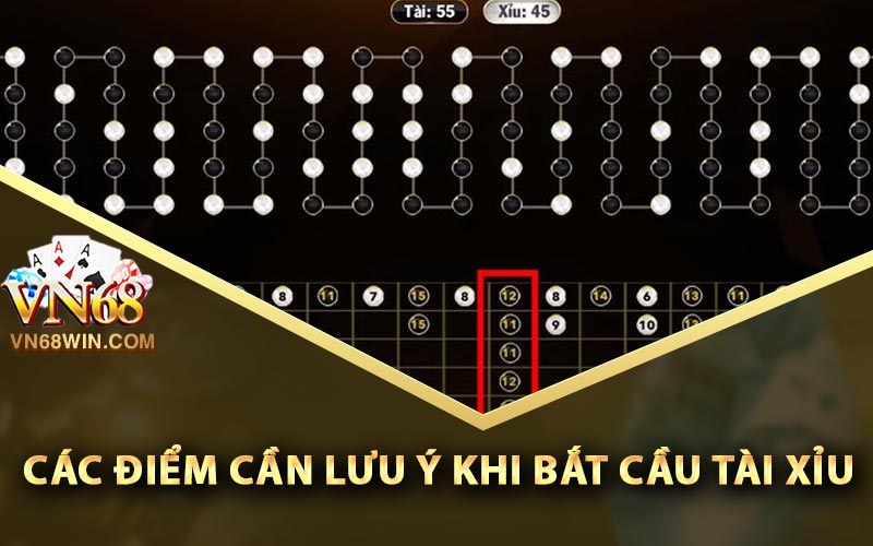 Các điểm cần lưu ý khi bắt cầu Tài Xỉu