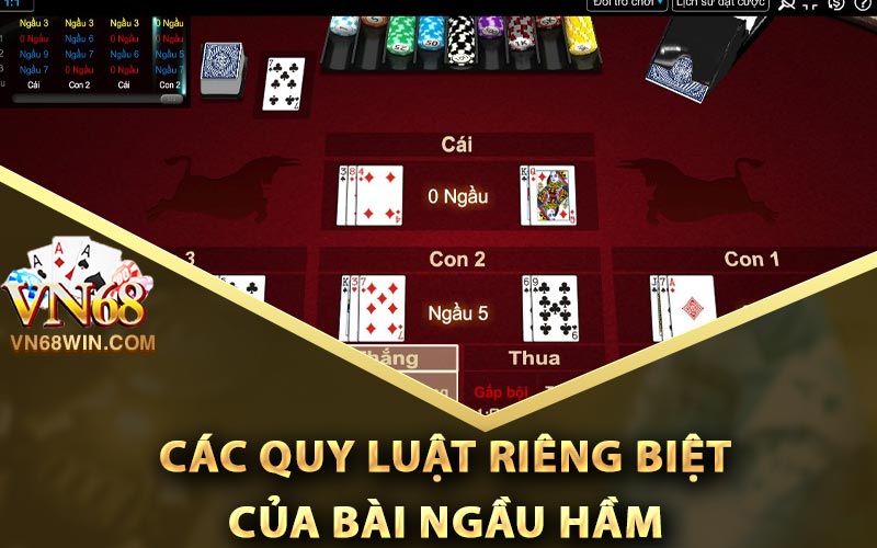 Các quy luật riêng biệt của bài ngầu hầm